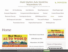 Tablet Screenshot of markmartinsauto.com